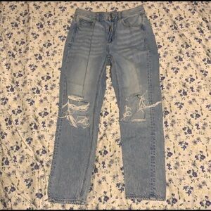 American Eagle Ripped Mom Jeans